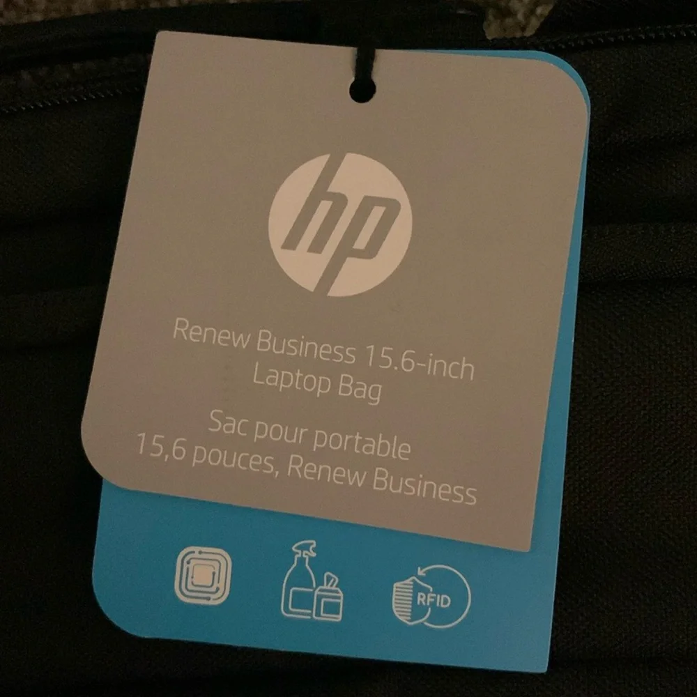 HP Black Laptop Bag - renew style, brand new in excellent condition